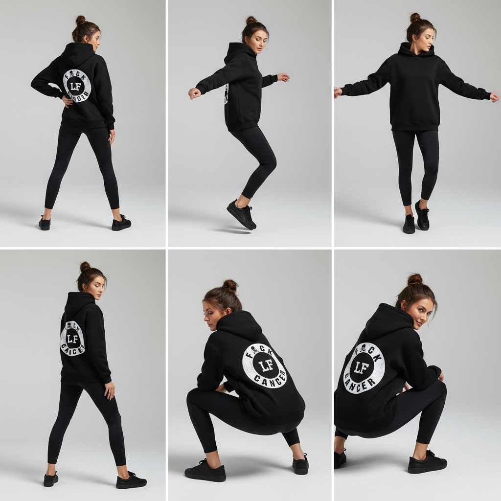 LF- F*ck Cancer Hoodie - Image 3