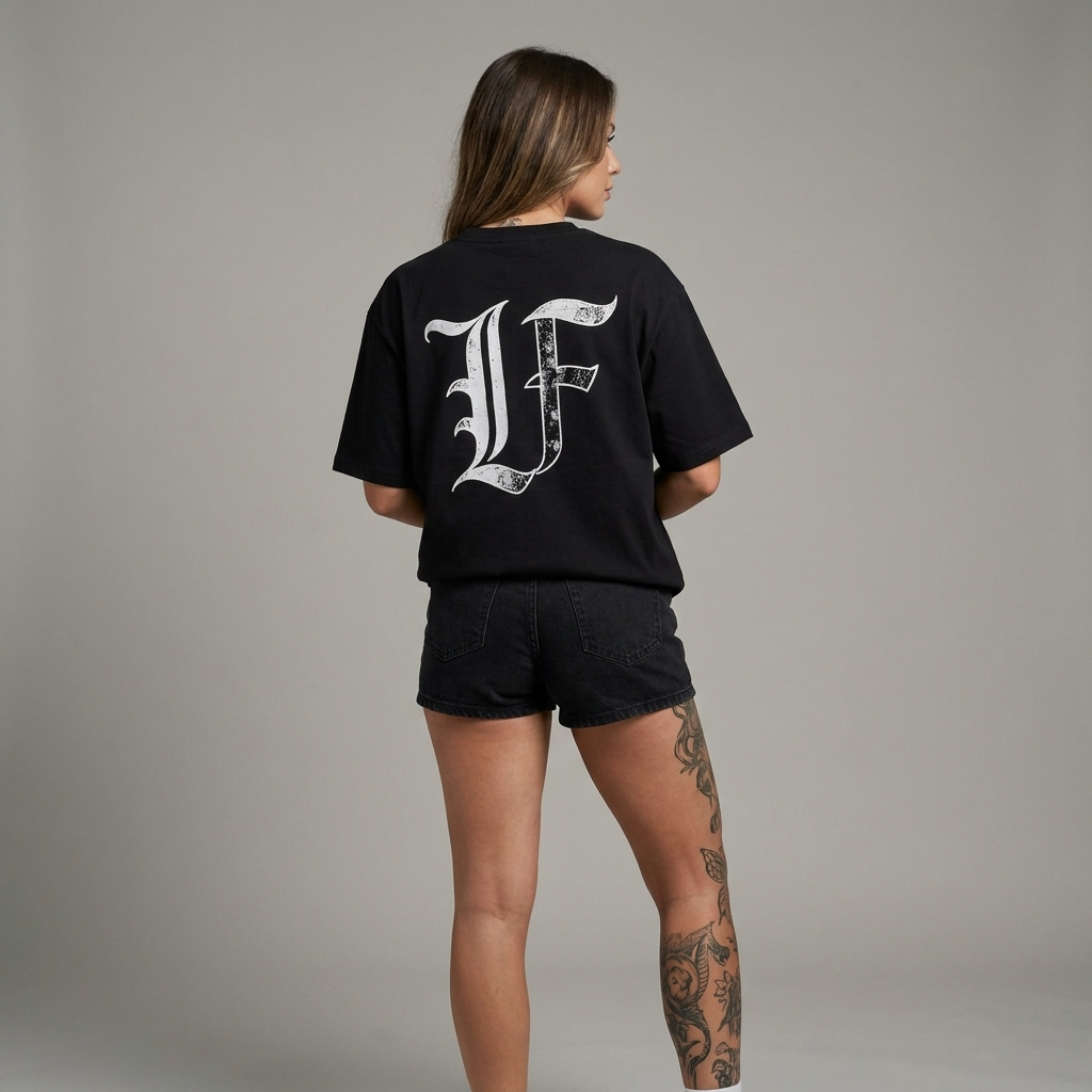 women with black tshirt on