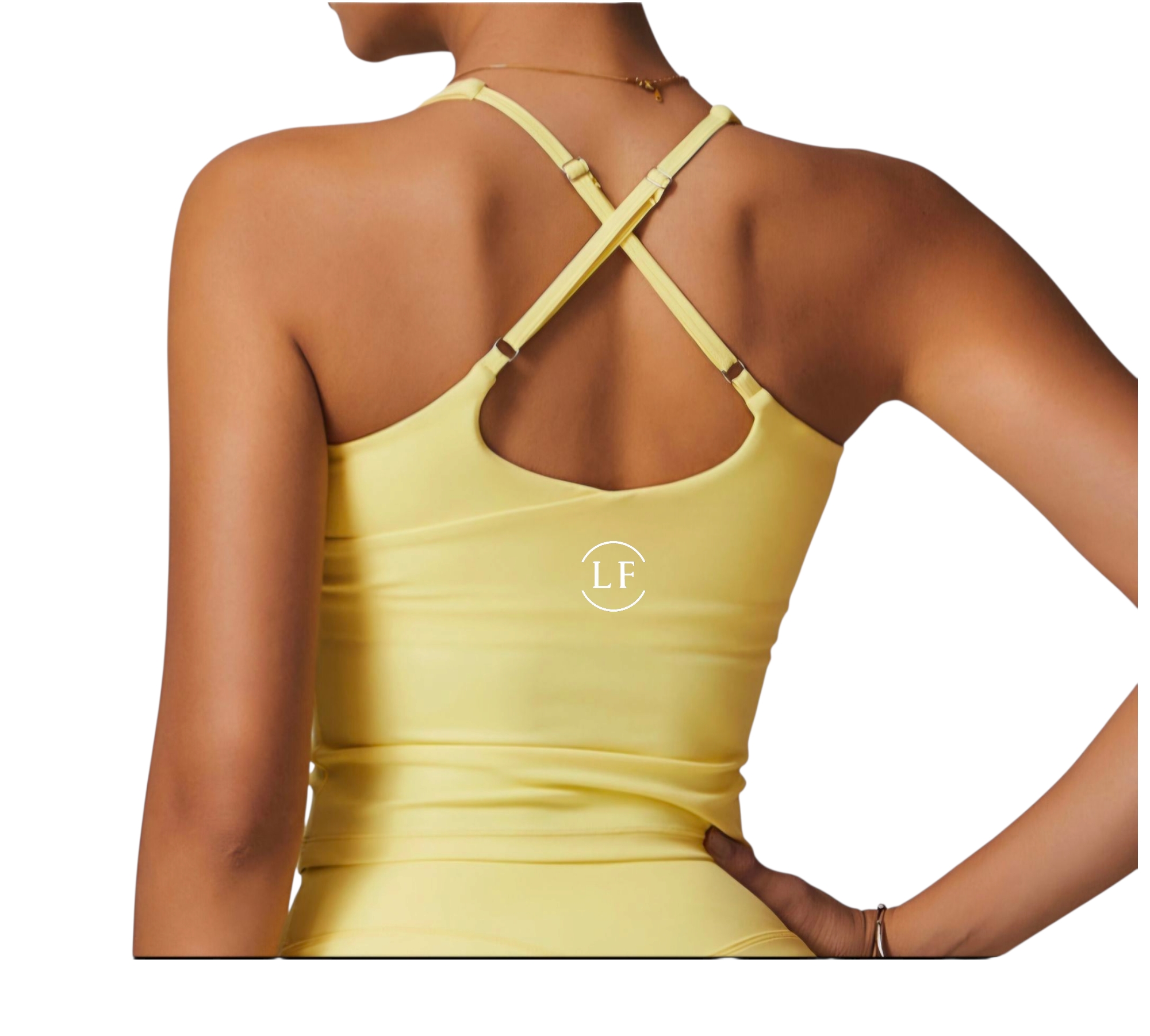 LF Athletic Cross back top - Yellow - Image 2