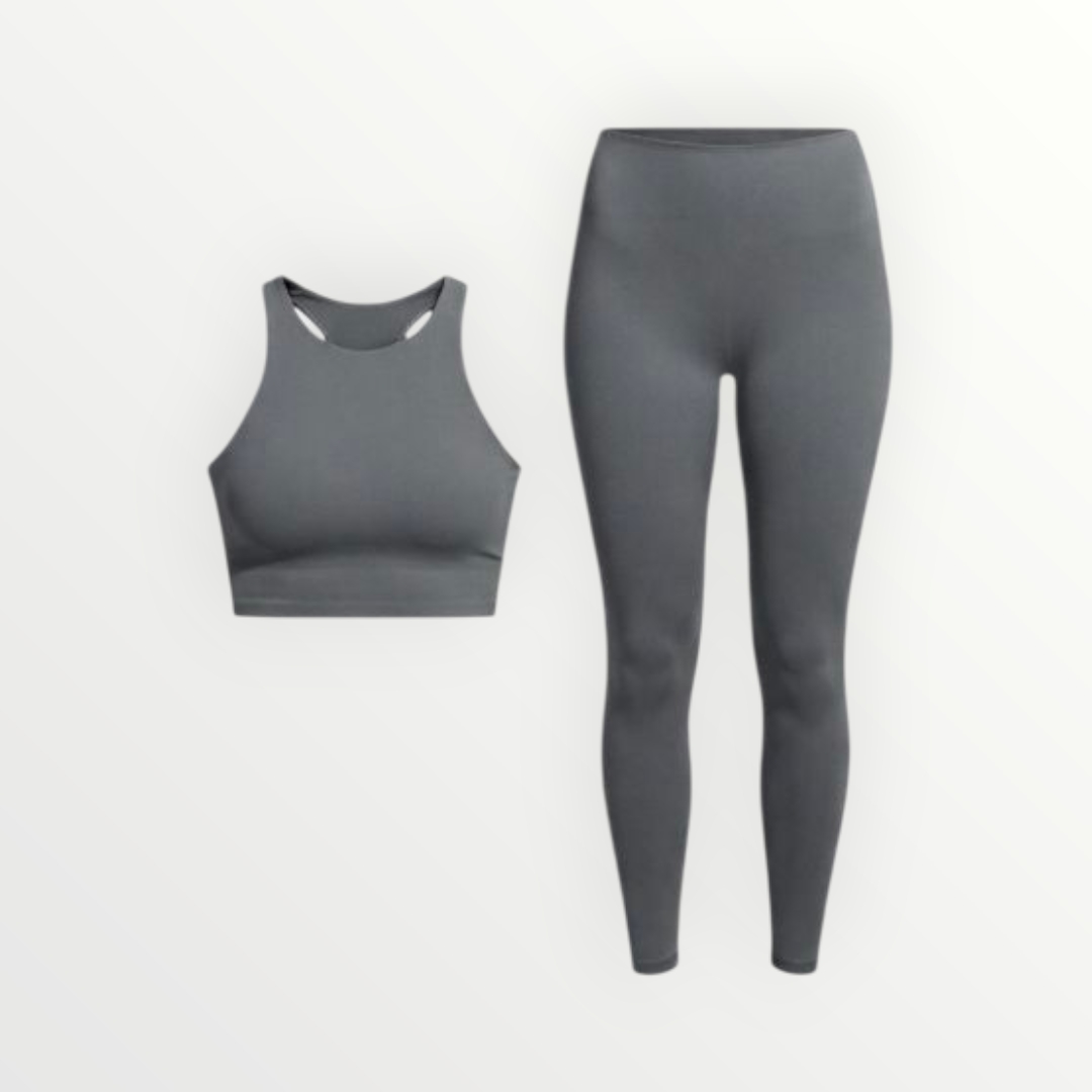 lf clothing high top racer leggings in grey