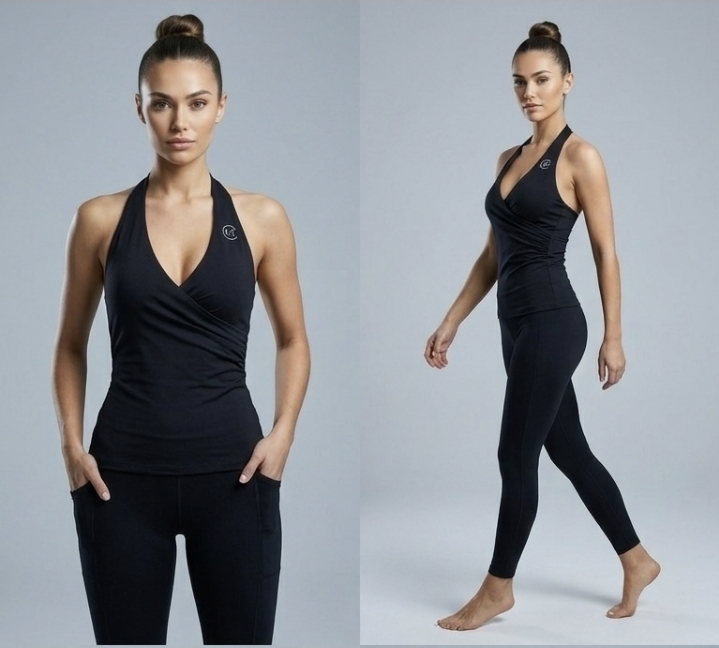 LF Serene Halter Wrap Tank - Image 2